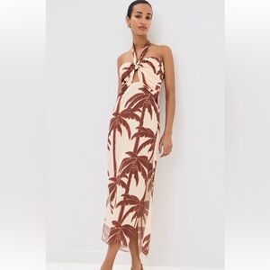 Johanna Ortiz NWT Print Halter Dress